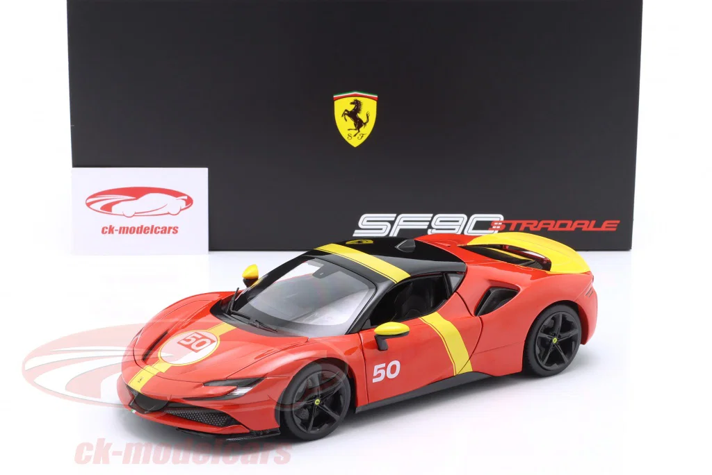 SF90 Stradale Hybrid Assetto Fiorano #50 red / yellow / black