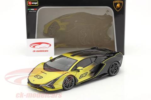 Lamborghini Sian FKP 37 #63 yellow / black
