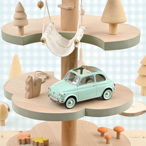 Fiat 500 L Pastel Blue birth gift