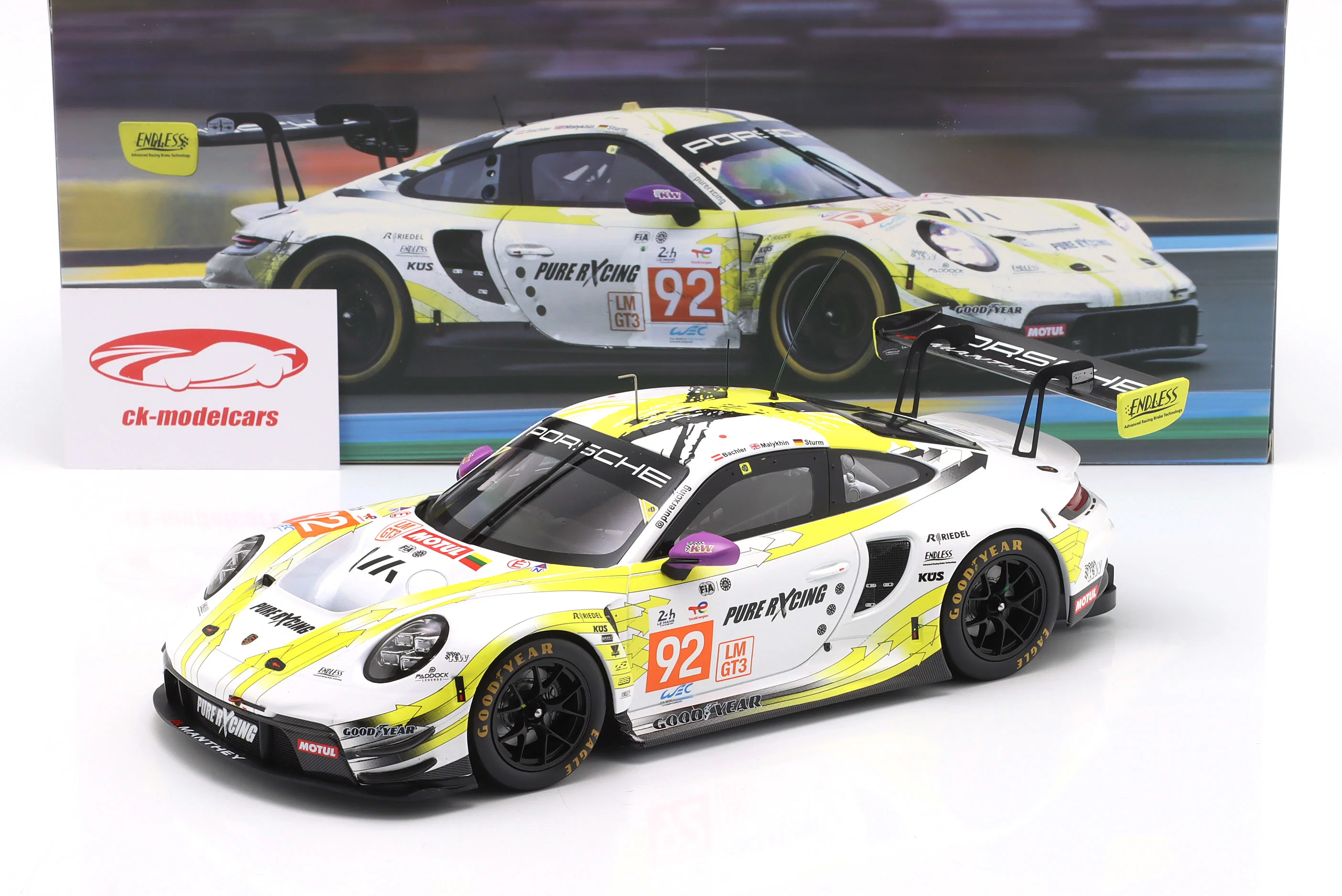 911 GT3 R #92 24h LeMans 2024 Bachler, Malykhin, Sturm