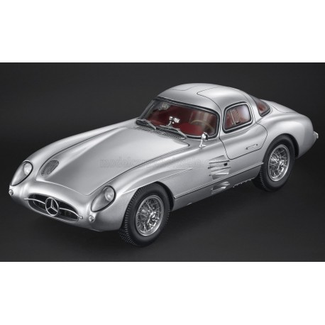 300SLR Coupe Uhlenhaut Silver with Red Interior