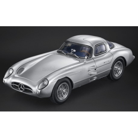 300SLR Coupe Uhlenhaut Silver with Blue Interior