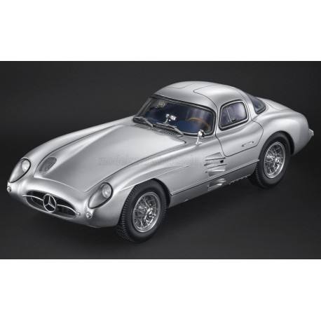 300SLR Coupe Uhlenhaut Silver with Blue Interior