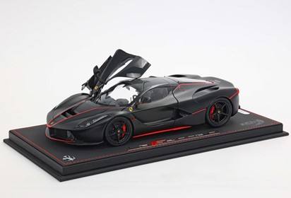 LaFerrari Matt black with stripes Fernando Alonso eco leather base