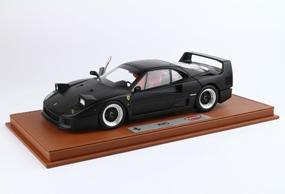 F40 Matt black Snow tires and seats -Kyosho