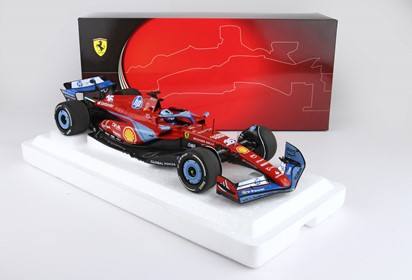 SF24 GP USA Miami DIECAST - Polifoam packaging Azzurro Special Livery Leclerc