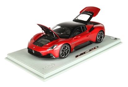 MC20 Metallic Red Vincente roof -diecast full open- Showcase included