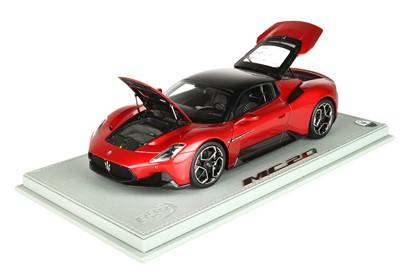 MC20 Metallic Red Vincente roof -diecast full open- Showcase included