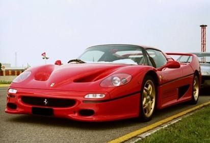 F50 Coupe and gold rims