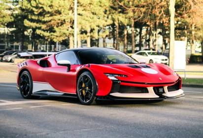 Ferrari SF90 XX Stradale Rosso Corsa with livery