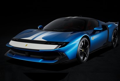 849 Testarossa Assetto Fiorano Blu Corsa with livery