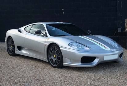 360 Challenge Stradale Argento Nurburgring with italian stripe