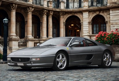F355 F1 Berlinetta automatic gear and Challenge grid Grey stone - red interior