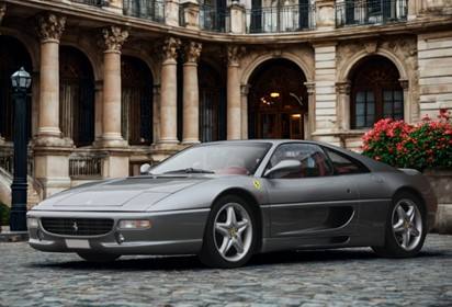 F355 F1 Berlinetta automatic gear and Challenge grid Grey stone - red interior