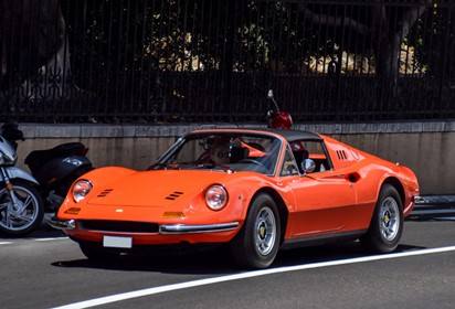 Ferrari Dino 246 GTS with roof
