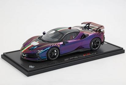 SF90 XX Stradale chamaleon and roof and italian flag