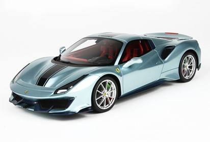 488 Pista Spider roof closed metal light