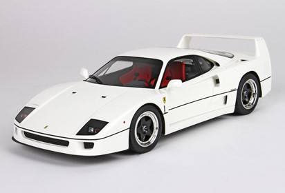 F40 white with wheels