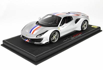 488 Pista Spider closed roof Argento Nurburgring