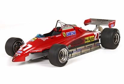 126 C2 G.P.San Marino G. Villeneuve car no. 27 - with display