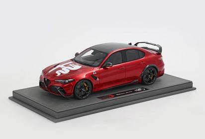 Alfa Romeo Giulia GTA Rosso GTA with logo and rear spoiler