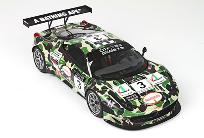 458 GT3 Macau Bathing Ape teaser announcement-limited edition WITH DISPLAY