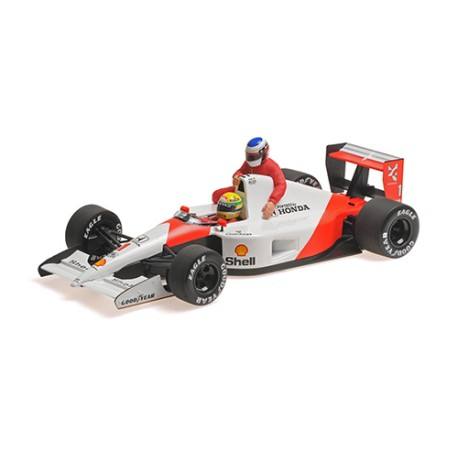 Mclaren Honda MP4/6 With Jean Alesi Riding 1 Ayrton Senna F1 Mexique 1991