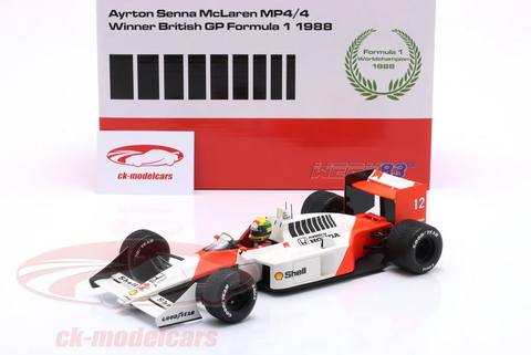 Ayrton Senna McLaren MP4/4 #12 Winner British GP Formula 1 World champion 1988