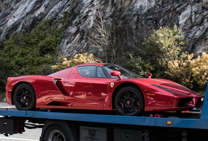 Enzo open diecast F1 - black and wheels - polifoam pack