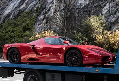 Enzo open diecast F1 - black and wheels - polifoam pack