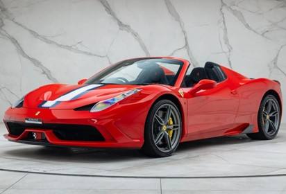 458 Speciale A spider Rosso Corsa with interiors