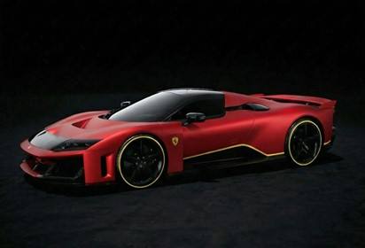 Ferrari F80 Rosso Magma Matt with accents