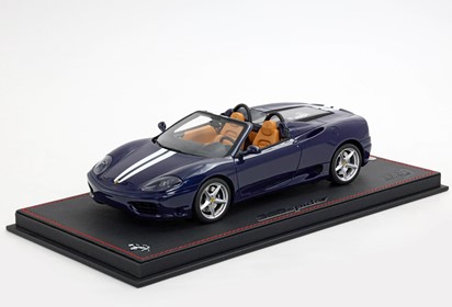 360 Modena Spider automatic gear Blu Le Mans - Beige - stripes