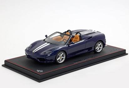 Ferrari 360 Modena Spider automatic gear Blu Le Mans - Beige - stripes