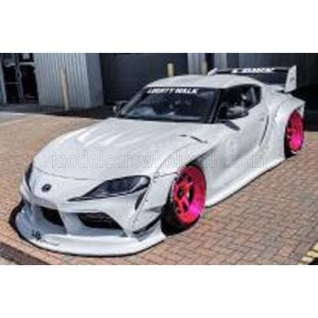 Toyota GR Supra Liberty Walk Body Kit Coupe White Met