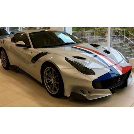 Ferrari F12 TDF Argento Nurburgring with French tricolore livery