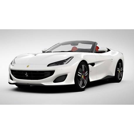Ferrari Portofino with open roof Bianco Italia