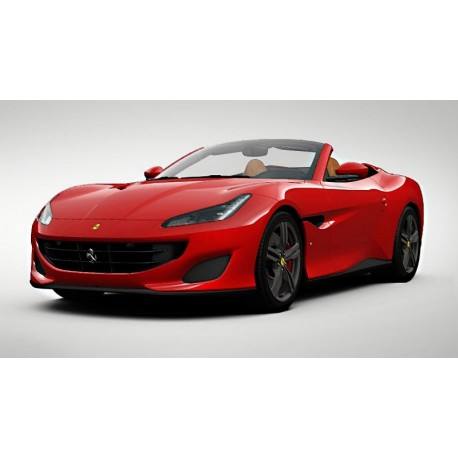 Ferrari Portofino with open roof Rosso Corsa