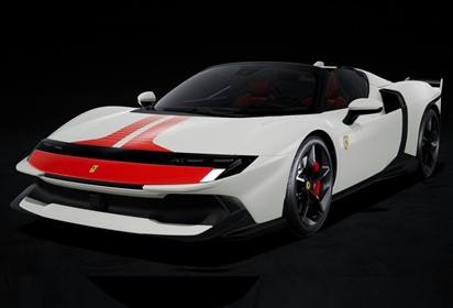 Ferrari 849 Testarossa Spider Assetto Fiorano Bianco Italia with livery