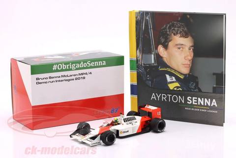 Mclaren Bruno Senna McLaren MP4/4 #12 Demo Run Interlagos formula 1 2019 + Book free