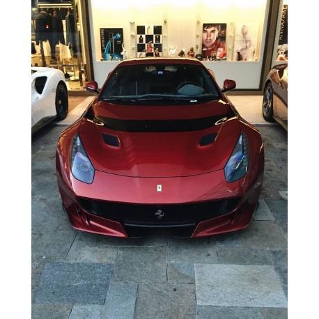 Ferrari F12 TDF Rosso Fuoco with black livery