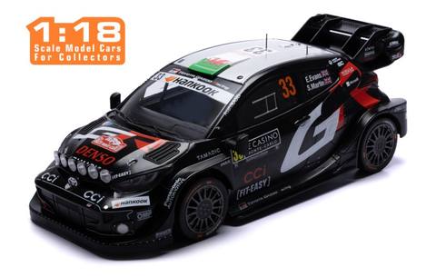 GR YARIS Rally1 #33 E.Evans - S.Martin Rallye Monte-Carlo 2025 (with night lights)
