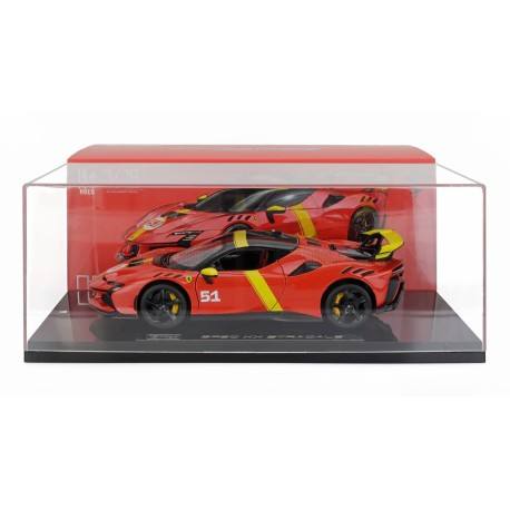 Ferrari SF90 XX n 51 Le Mans Winner livery with showcase Red Yellow