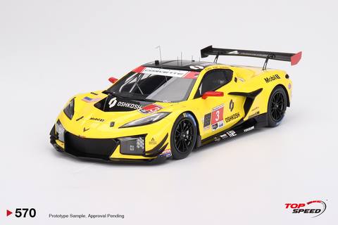 Corvette Z06 GT3.R #3 Corvette Racing by Pratt Miller Motorsports 2024 IMSA Daytona 24 Hrs.