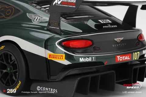 Bentley Continental GT3 #107 M-Sport Team Bentley 2019 Total 24 Hours of Spa Resin Model