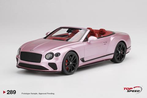 Continental GT Convertible Passion Pink Resin Model