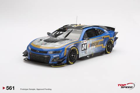 No. 24 NASCAR Next Gen Garage 56 Chevrolet Camaro ZL1 Prepared by Hendrick Motorsports 2023 24 Hours of Le Mans [ Post-Race Weathered ]
