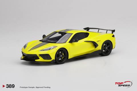 Corvette Stingray IMSA GTLM Championship Edition Accelerate Yellow Resin Model
