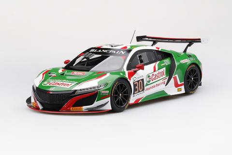NSX GT3 #30 2018 24Hr of Spa Castrol Hong Racing Resin Model