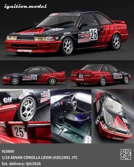 1991 Advan Corolla Levin #25 *JTC*, red/black